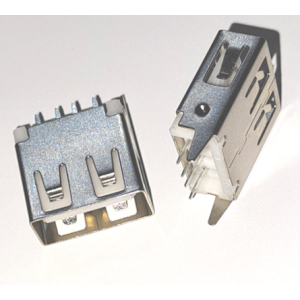 USB A Standard Female Plug Verical 4 Pin PCB Mount