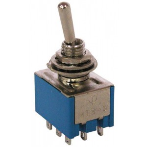 DPDT 2 position 125v 5A toggle switch (Mini)