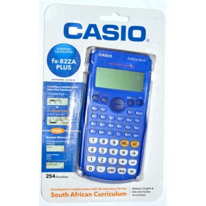 Casio FX82ZA FX 82ZA FX-82ZA Plus Scientific Calculator Blue